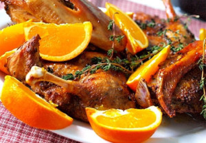 Рецепт утки с апельсинами в духовке