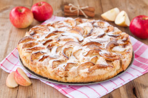 пирог с яблоками в духовке
